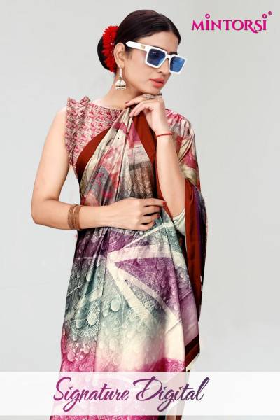 SIGNATURE DIGITAL BY MINTORSI DESIGNER SAREE WHOLESALER IN INDIA